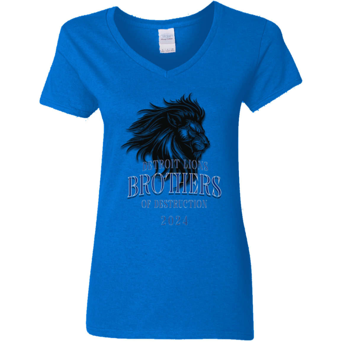 Detroit Lions Brothers of Destruction Ladies' V-Neck T-Shirt