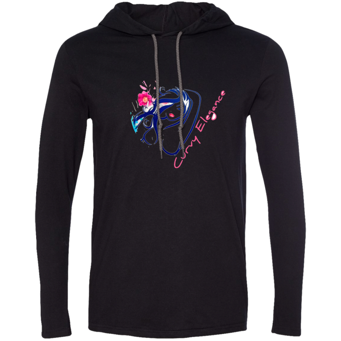 Curvy Elegance Gildan LS T-Shirt Hoodie