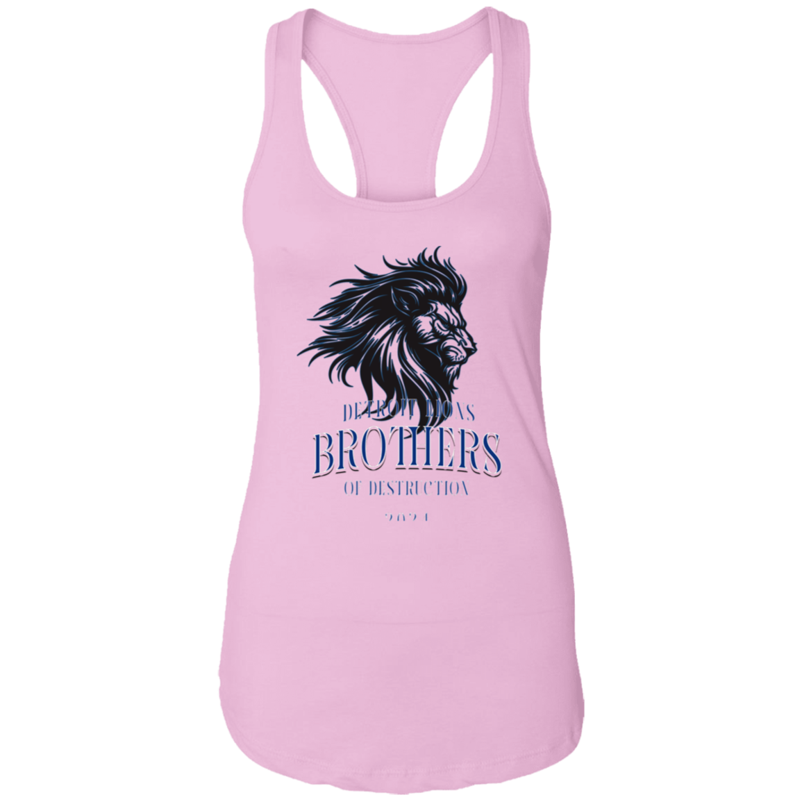 Detroit Lions Brothers of Destruction Ladies Ideal Racerback Tank