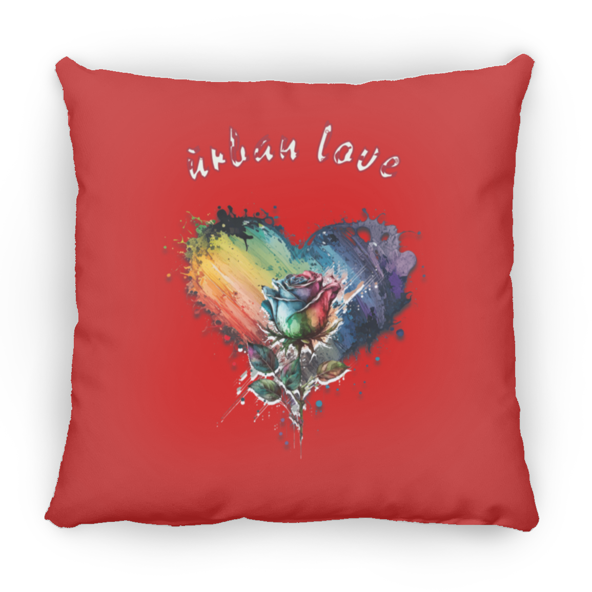 Urban Love Small Square Pillow