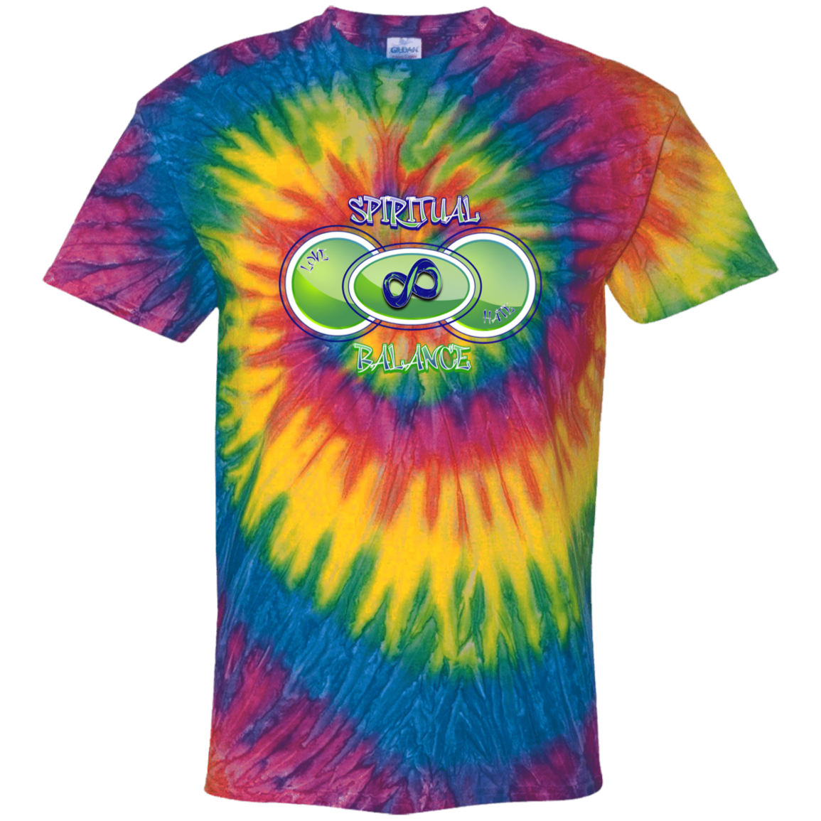 Spiritual Balance 100% Cotton Tie Dye T-Shirt