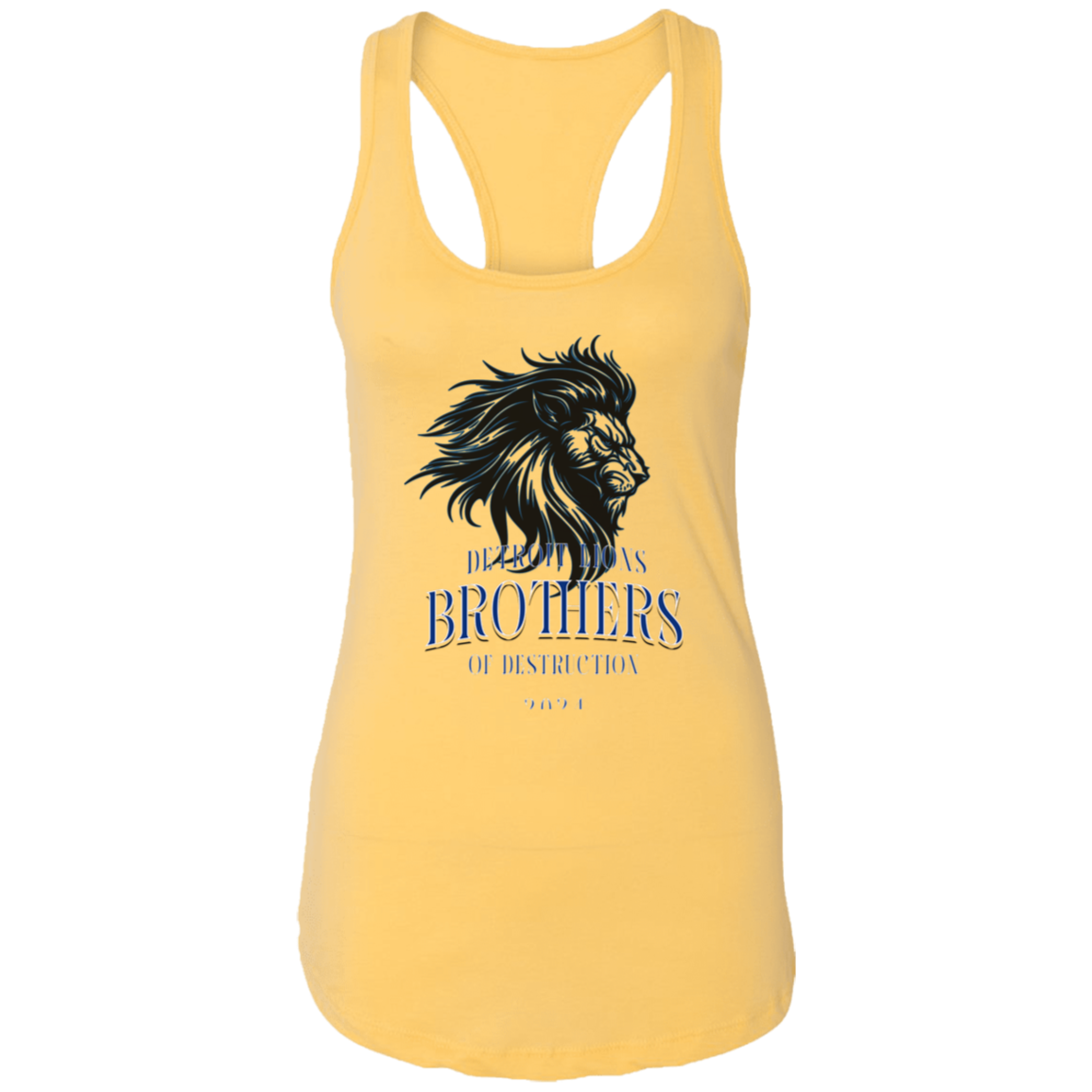 Detroit Lions Brothers of Destruction Ladies Ideal Racerback Tank