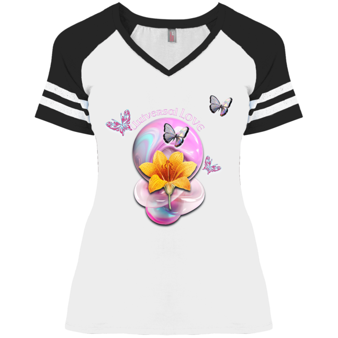 Universal Love Ladies' Game V-Neck T-Shirt