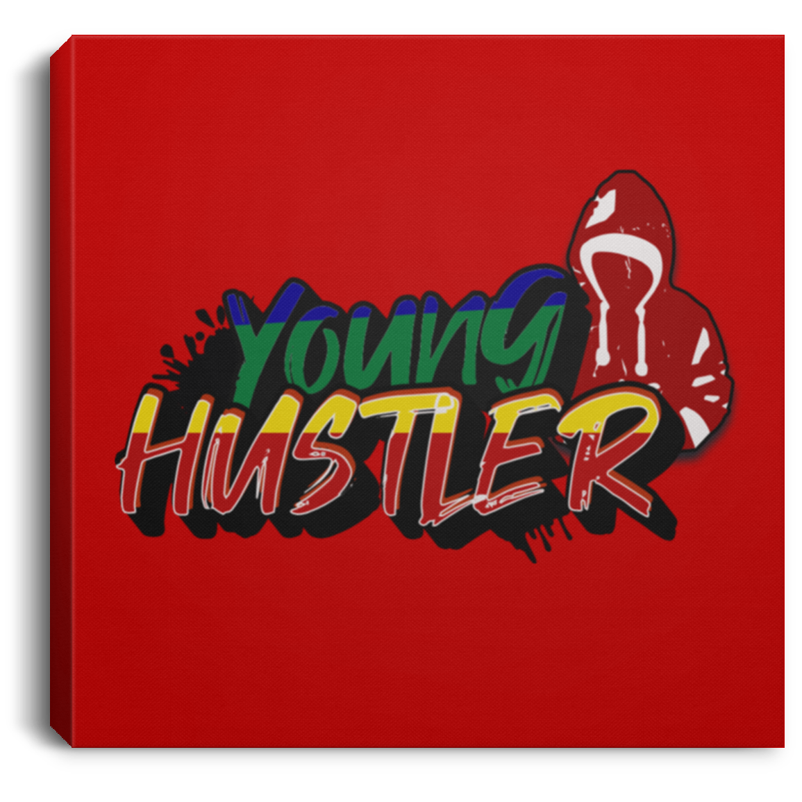 Young Hustler Square Canvas .75in Frame