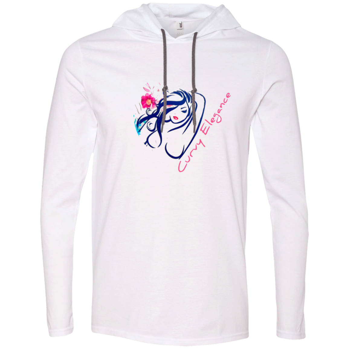 Curvy Elegance Gildan LS T-Shirt Hoodie