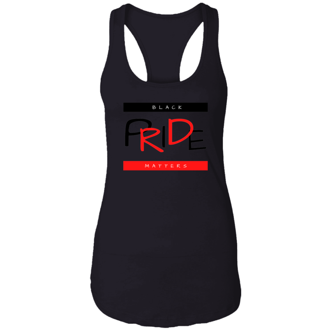 Black Pride Matters Ladies Ideal Racerback Tank