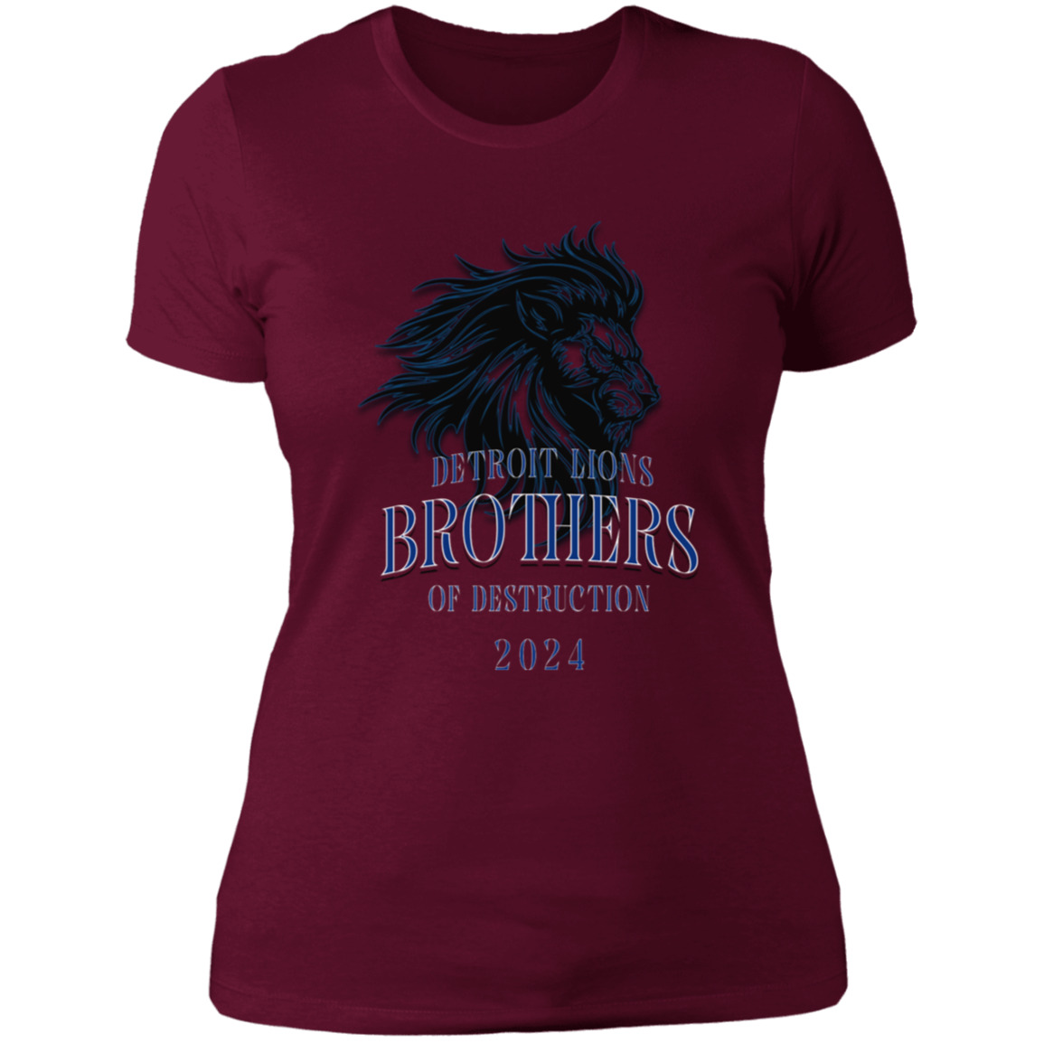 Detroit Lions Brothers of Destruction Ladies' Boyfriend T-Shirt