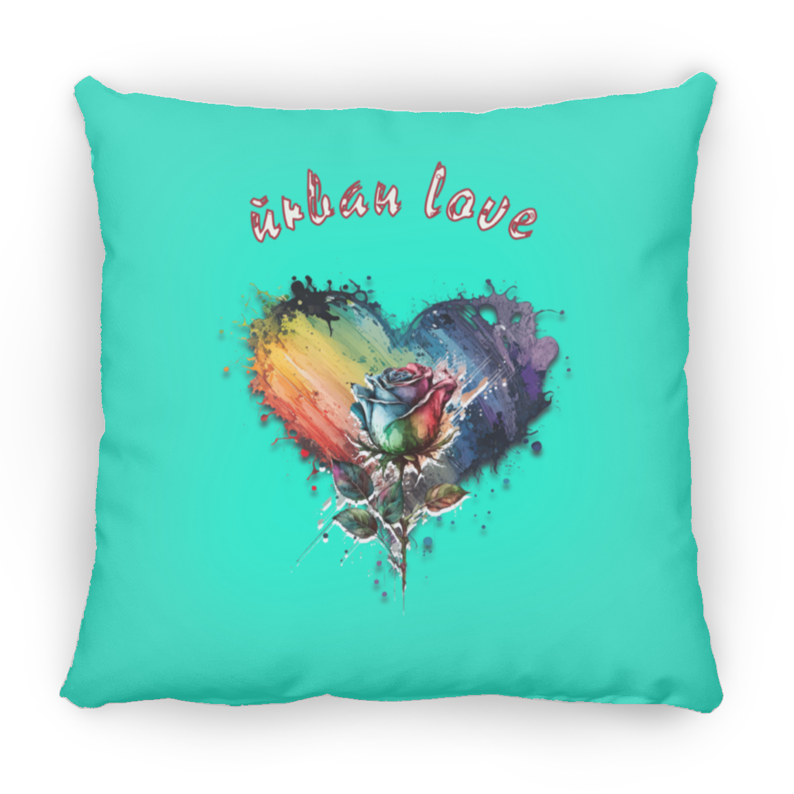 Urban Love Small Square Pillow