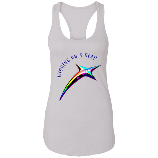 Wishing on a Star Ladies Ideal Racerback Tank