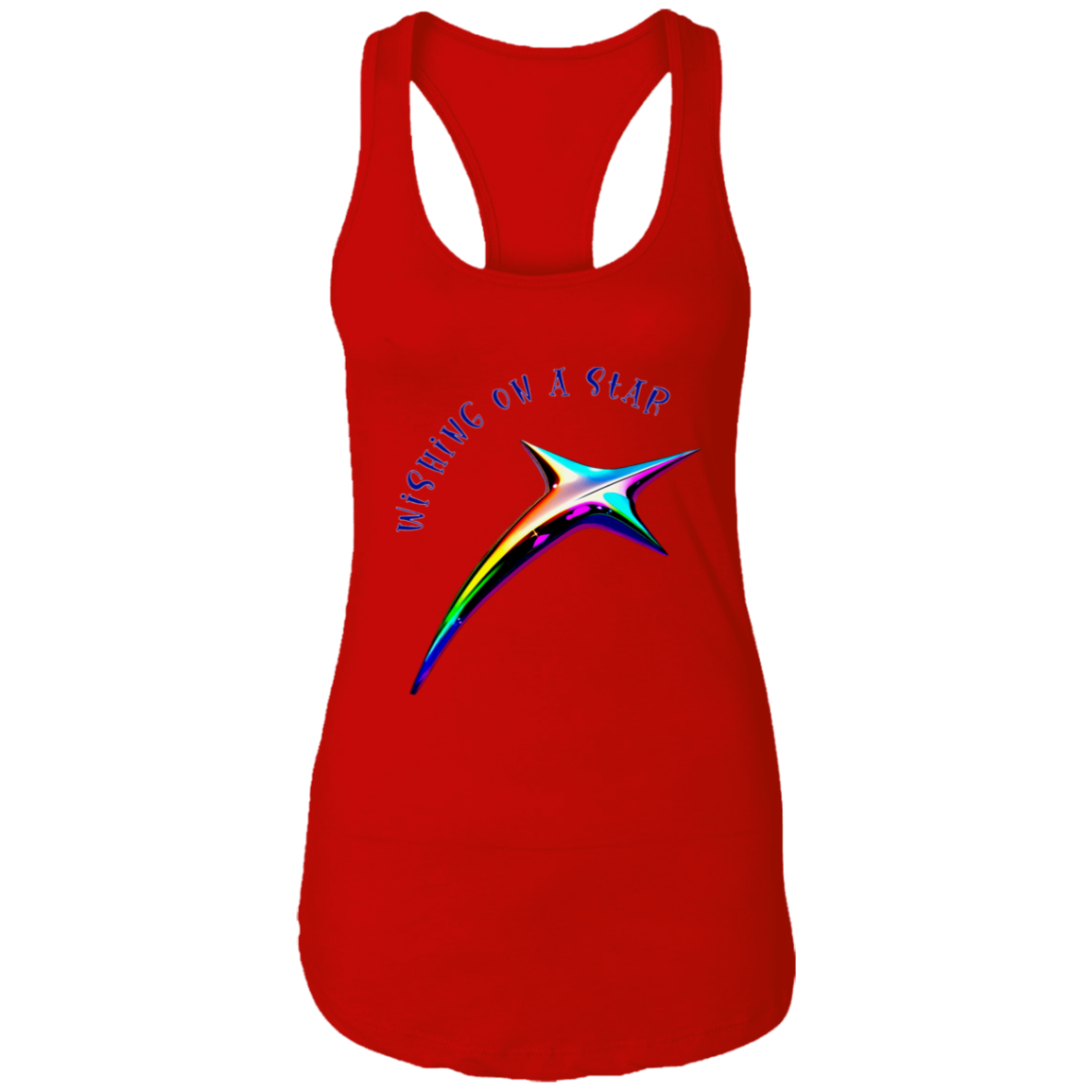 Wishing on a Star Ladies Ideal Racerback Tank