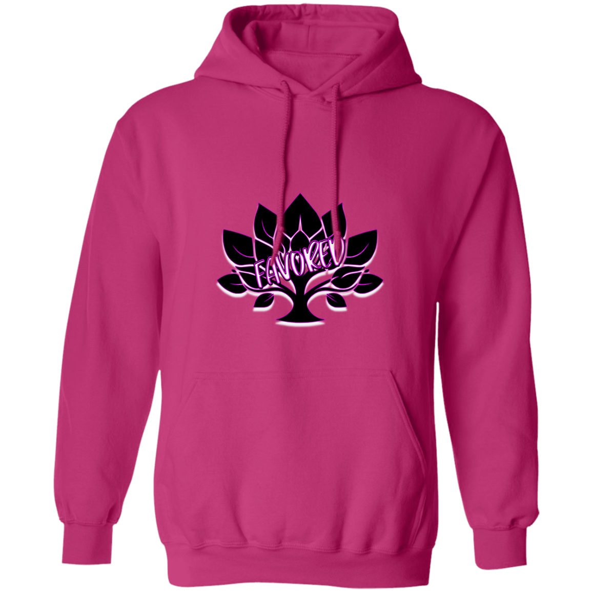 Hot Pink Favored Gildan Pullover Hoodie