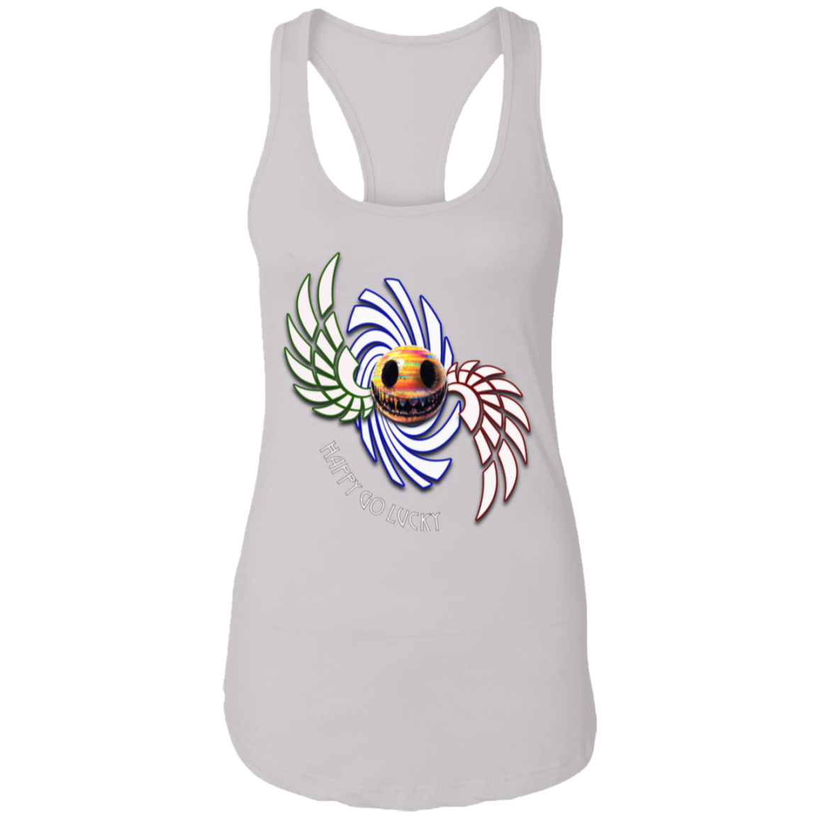 Happy Go Lucky Ladies Ideal Racerback Tank