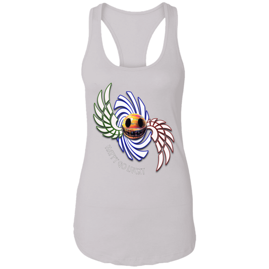 Happy Go Lucky Ladies Ideal Racerback Tank