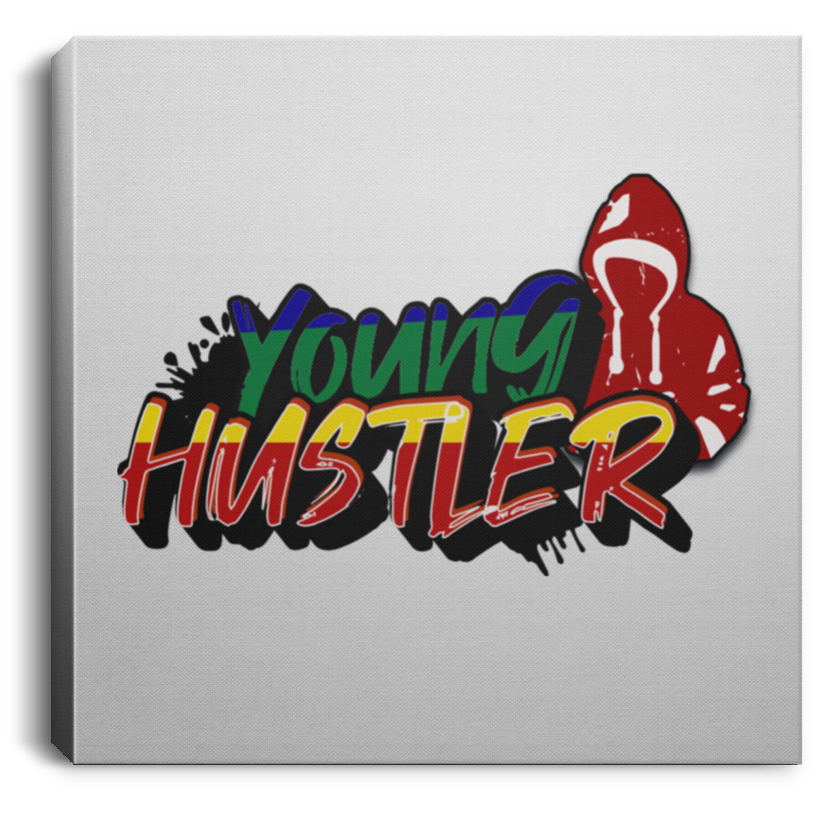 Young Hustler Square Canvas .75in Frame