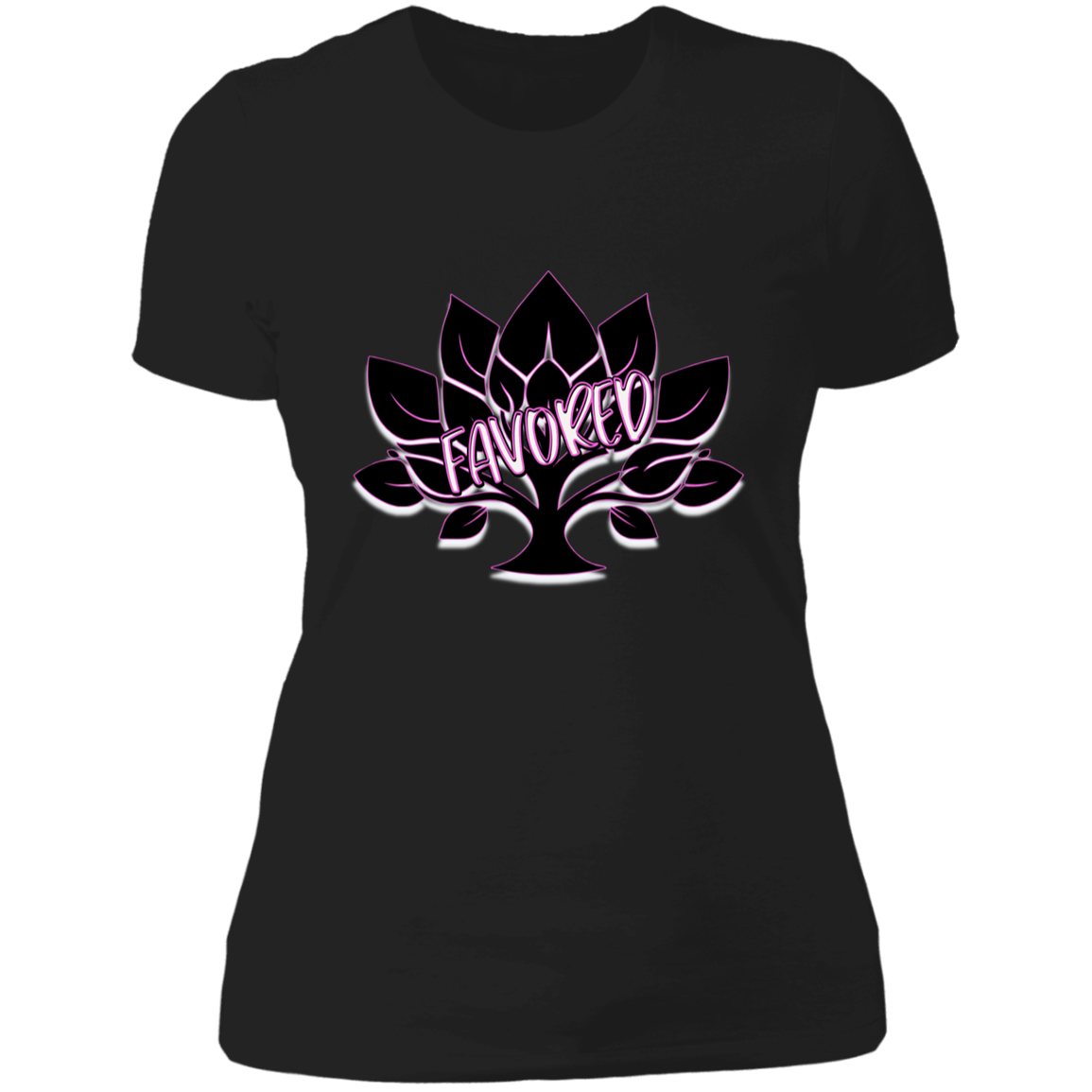 Favored Pink Ladies' Boyfriend T-Shirt