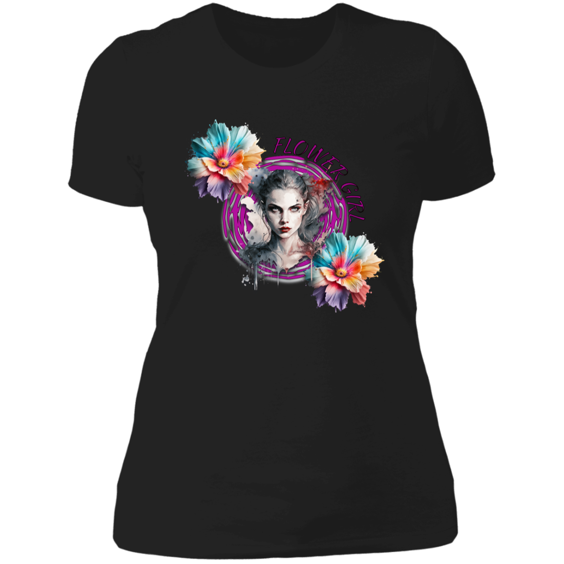 Flower Girl Ladies' Boyfriend T-Shirt