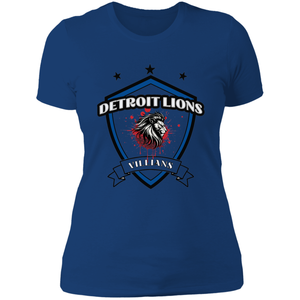 Detroit Lions Villain Ladies' Boyfriend T-Shirt