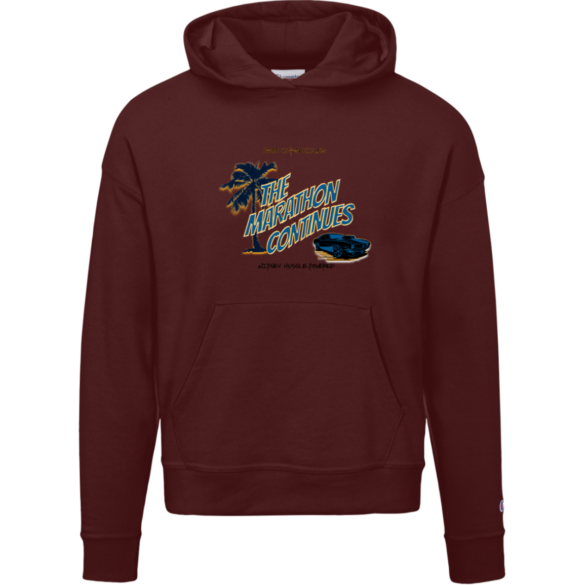 The Marathon Continues Champion Womens Powerblend Hoodie