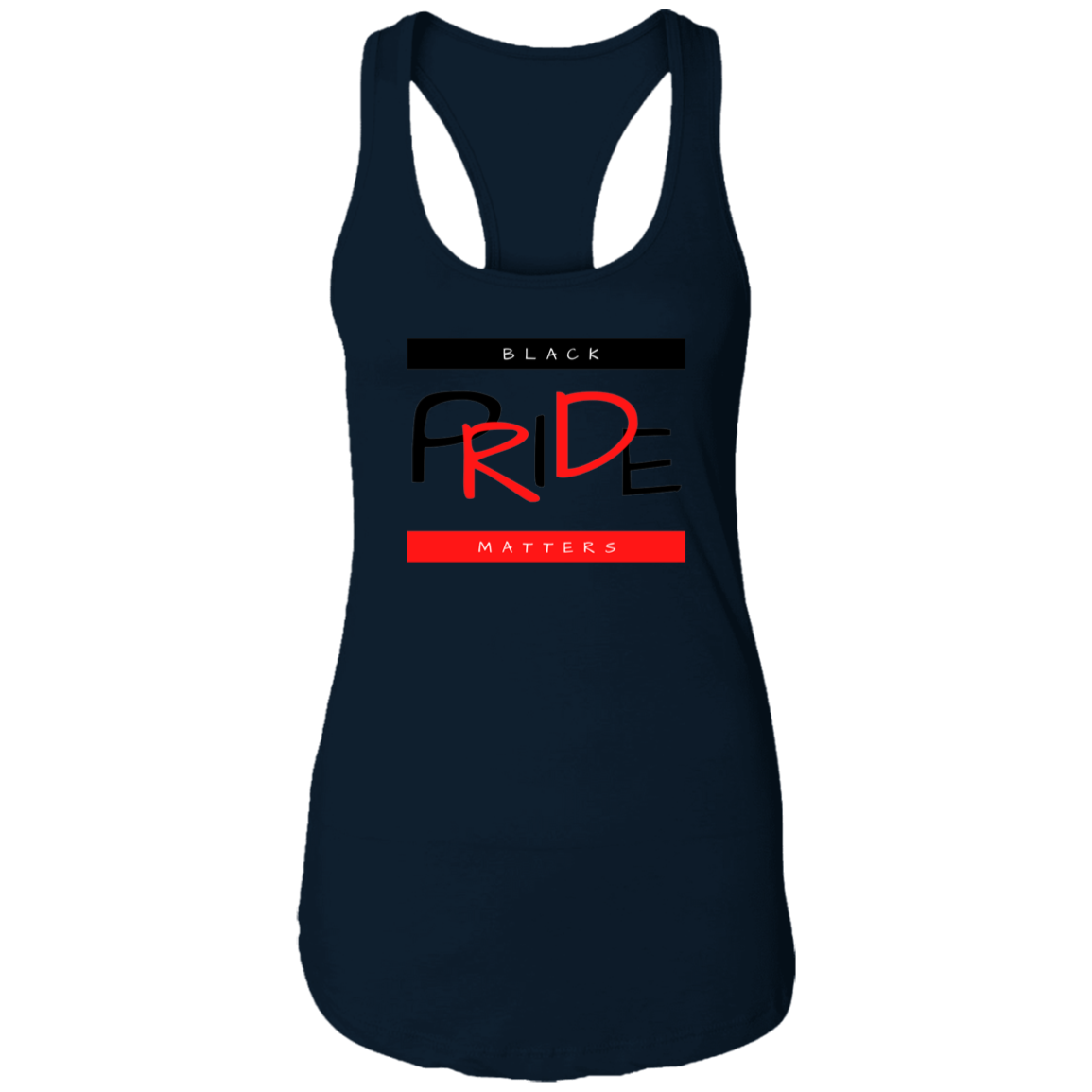 Black Pride Matters Ladies Ideal Racerback Tank