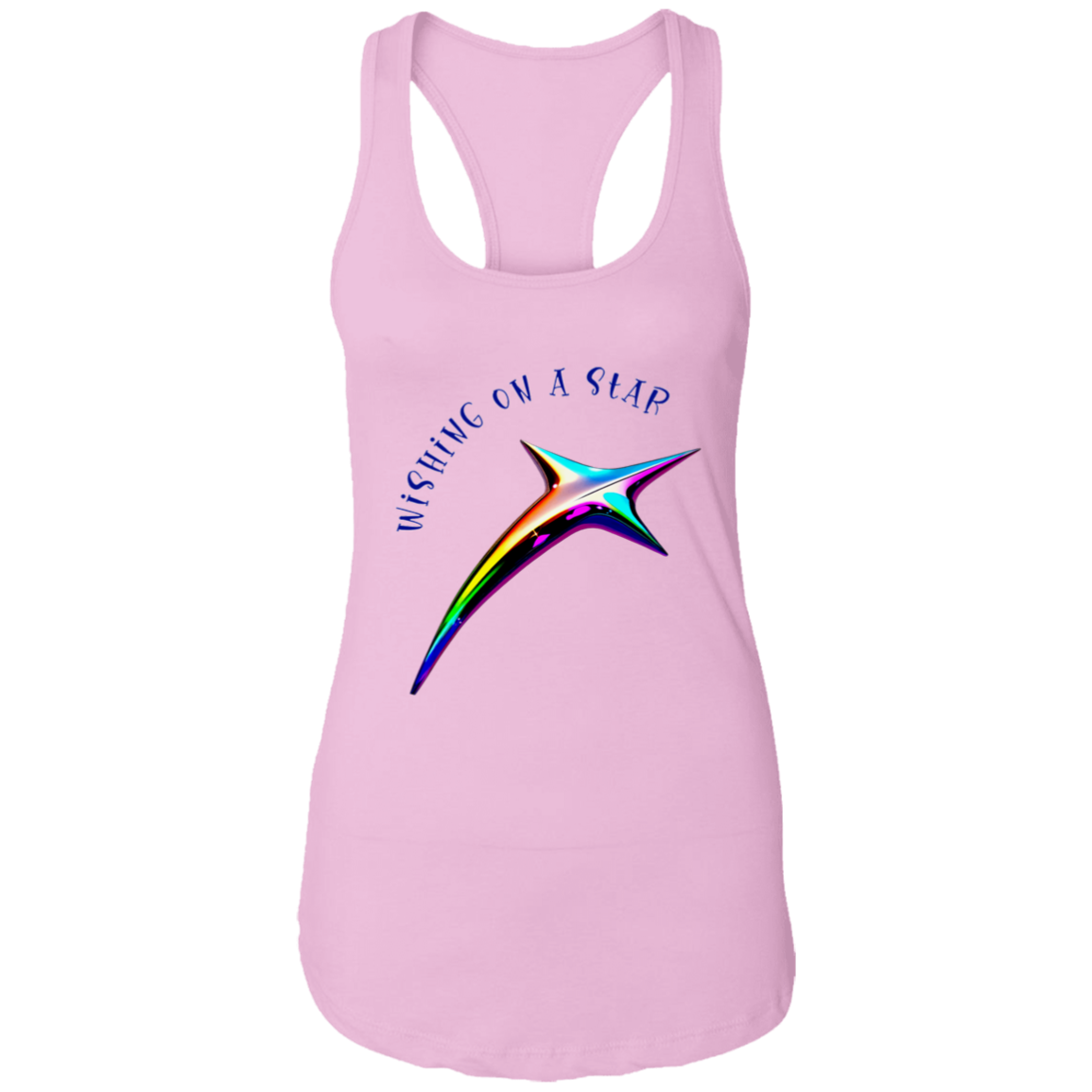 Wishing on a Star Ladies Ideal Racerback Tank