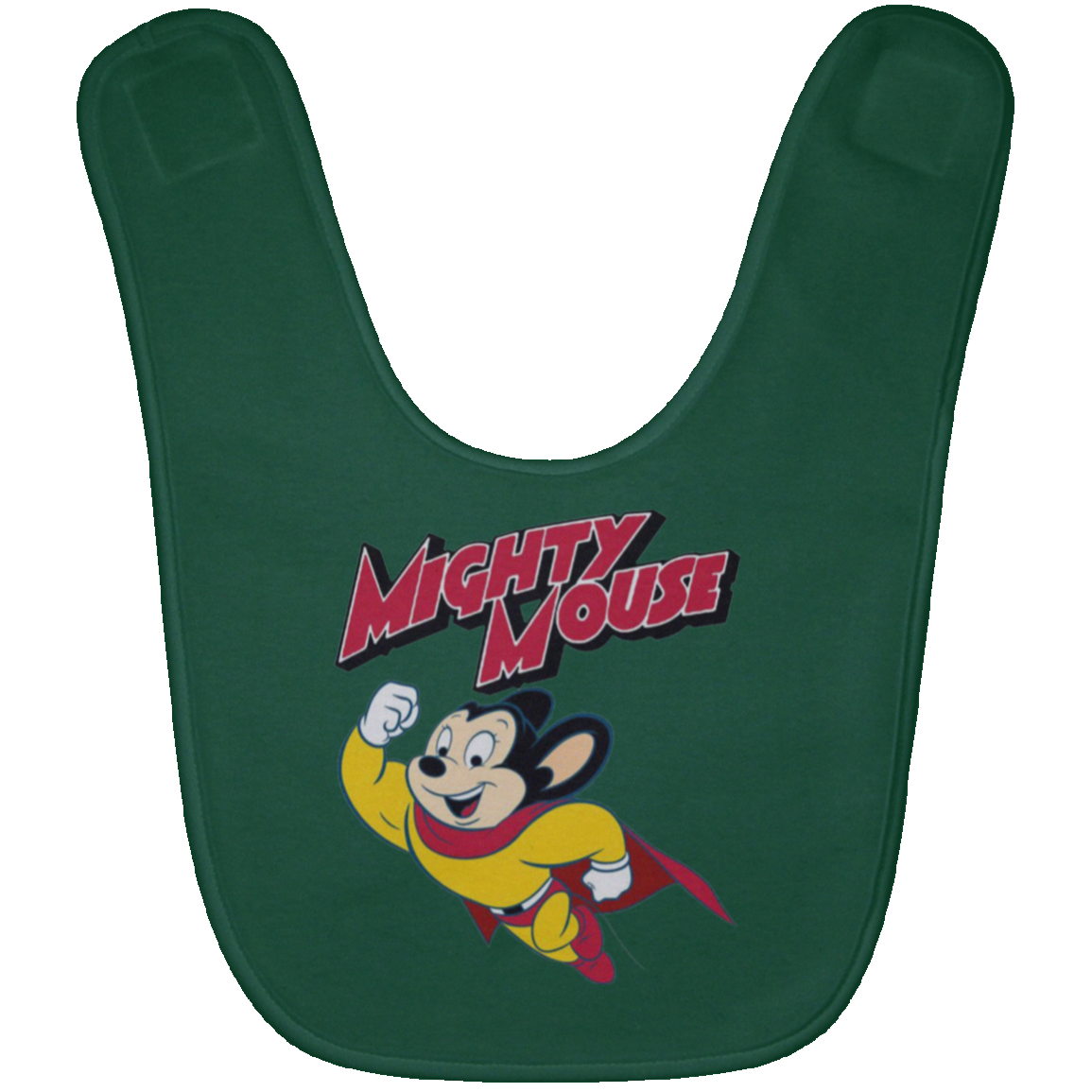 Mighty Mouse Baby Bib