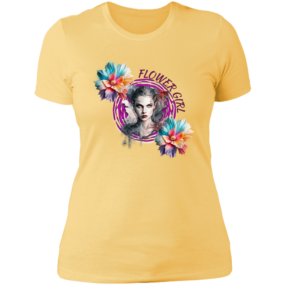 Flower Girl Ladies' Boyfriend T-Shirt