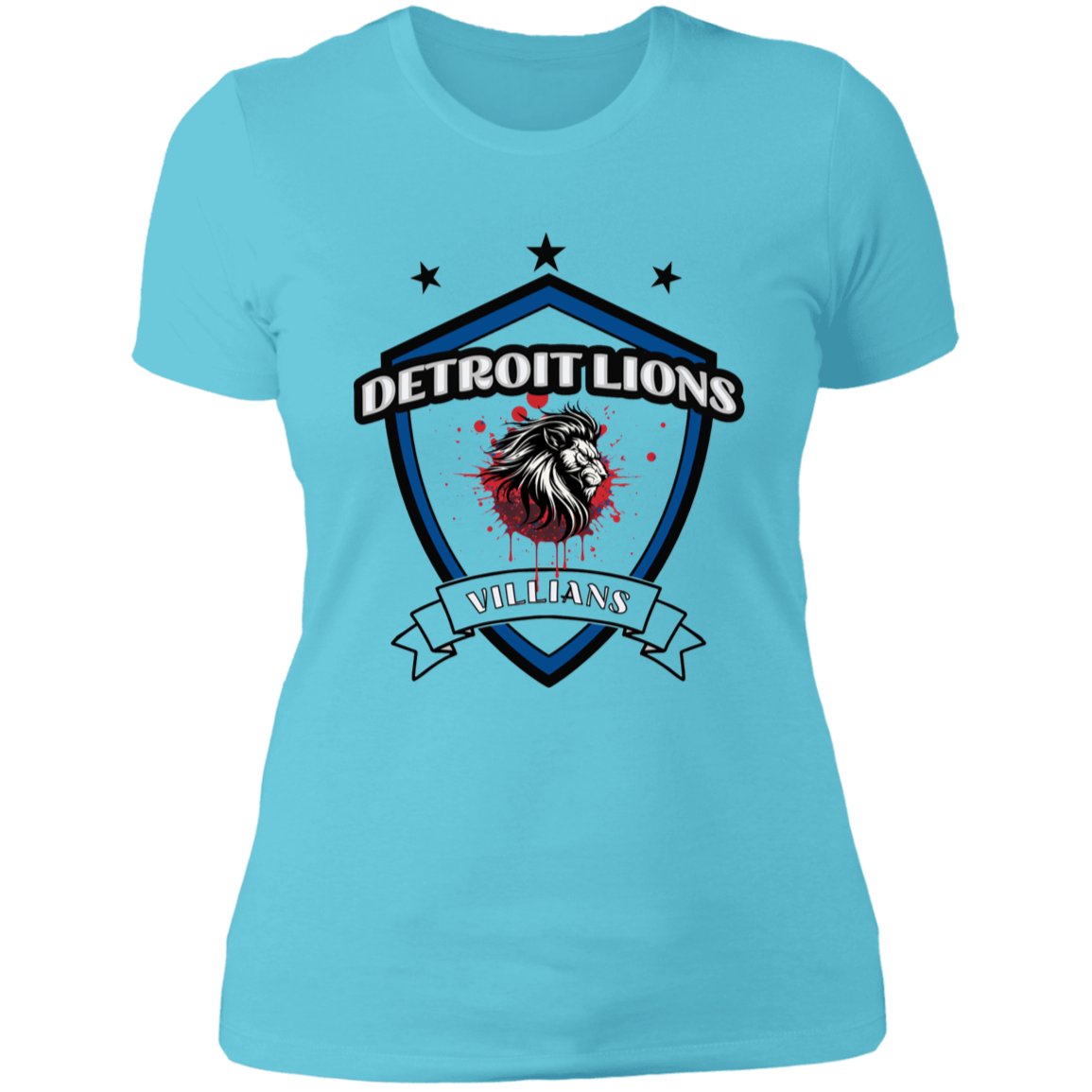 Detroit Lions Villain Ladies' Boyfriend T-Shirt