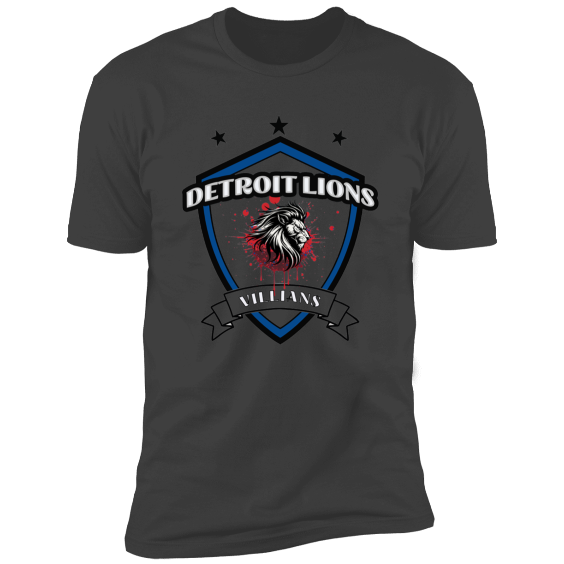 Detroit Lions Villian Premium Short Sleeve T-Shirt