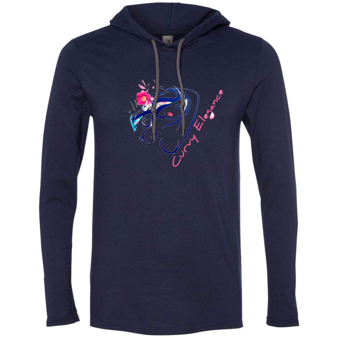 Curvy Elegance Gildan LS T-Shirt Hoodie