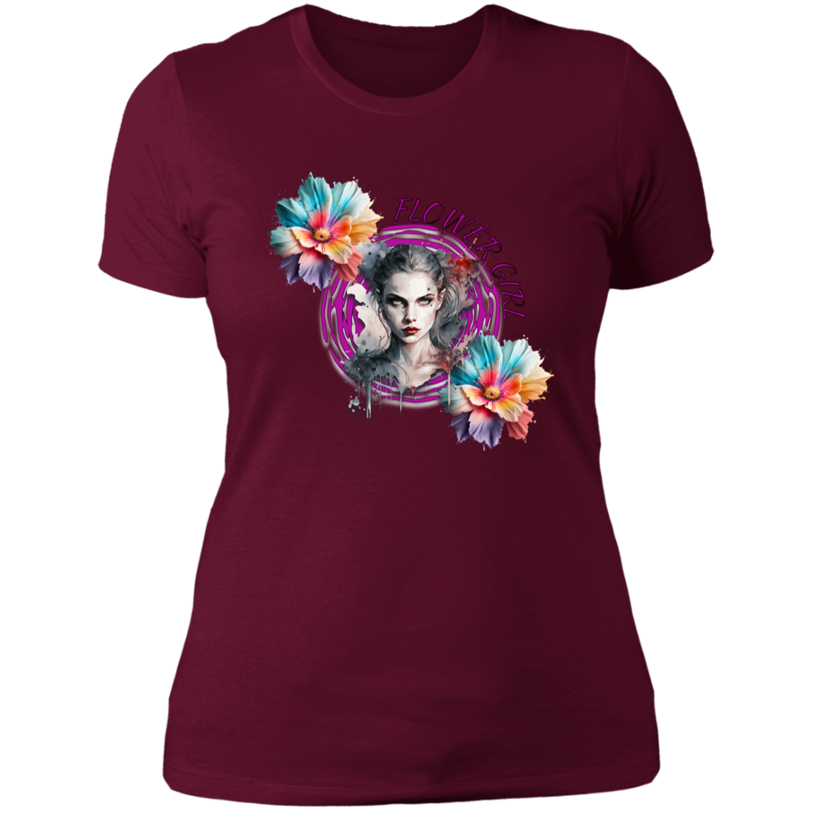 Flower Girl Ladies' Boyfriend T-Shirt