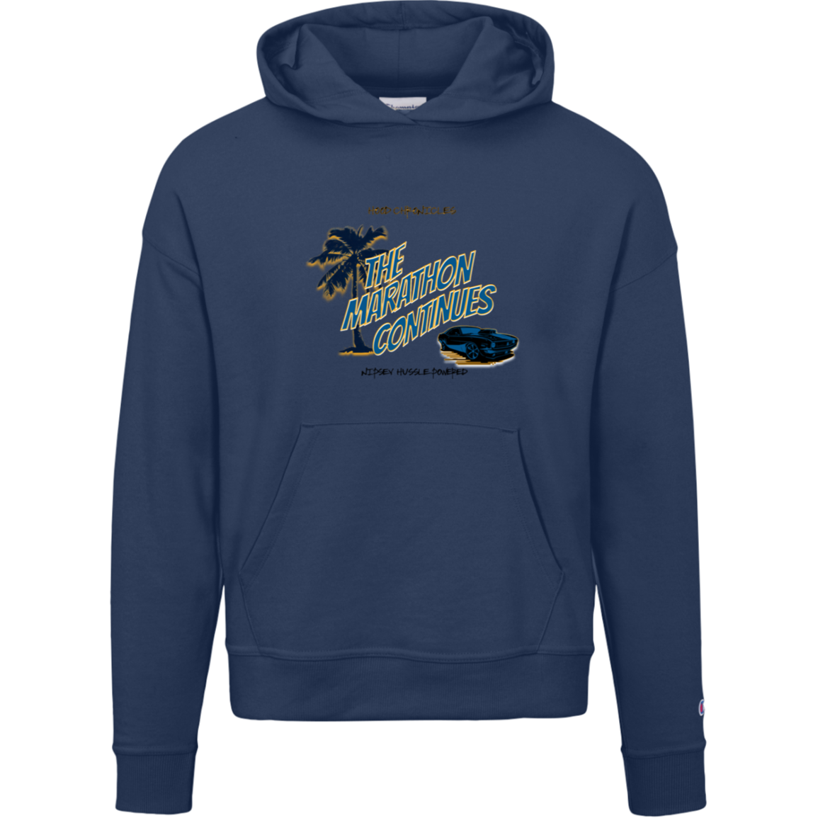 The Marathon Continues Champion Womens Powerblend Hoodie