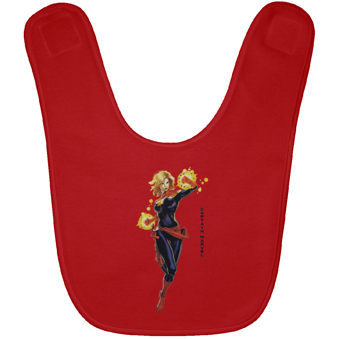 Captain Marvel Baby Bib