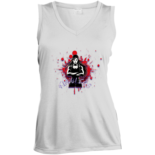 Flawless Ladies' Sleeveless V-Neck Performance Tee