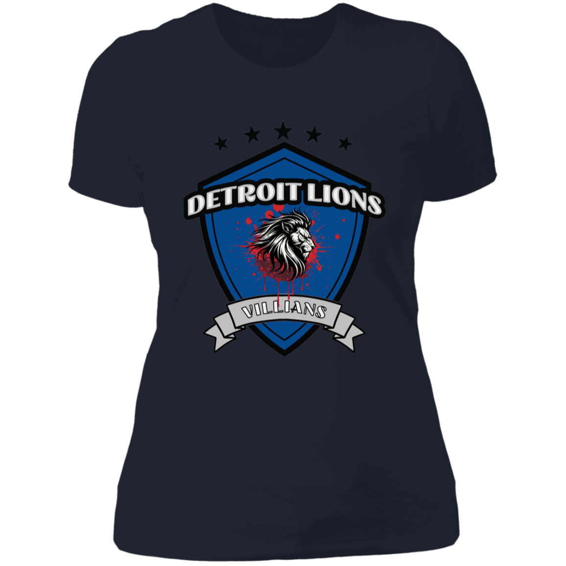 Detroit Lions Villains Ladies' Boyfriend T-Shirt