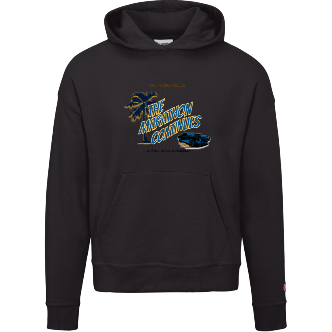 The Marathon Continues Champion Womens Powerblend Hoodie