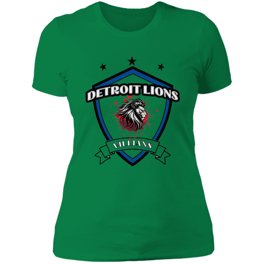 Detroit Lions Villain Ladies' Boyfriend T-Shirt