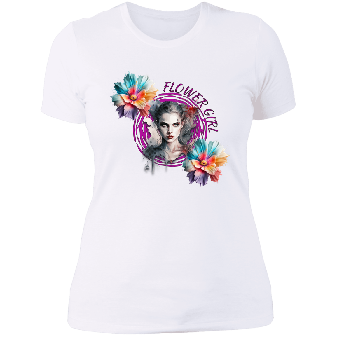 Flower Girl Ladies' Boyfriend T-Shirt