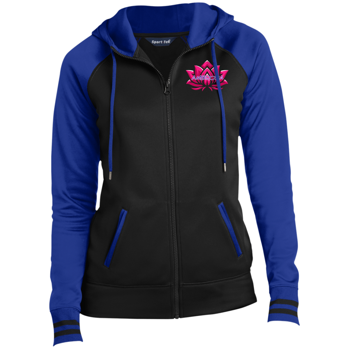 Ambrosia LST236 Ladies' Sport-Wick® Full-Zip Hooded Jacket