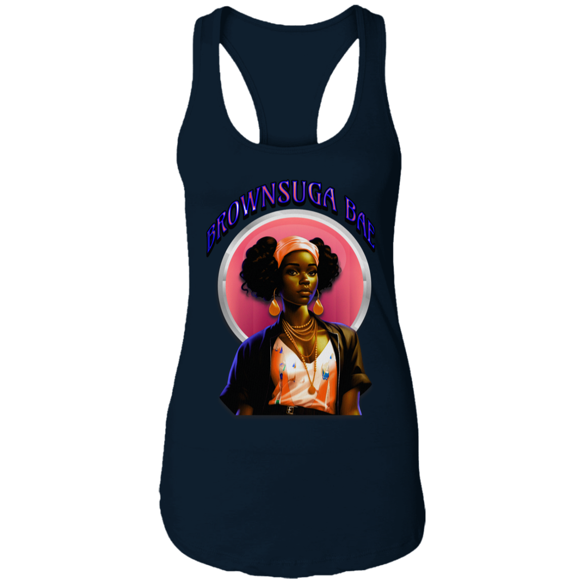 BrownSuga Bae Ladies Ideal Racerback Tank