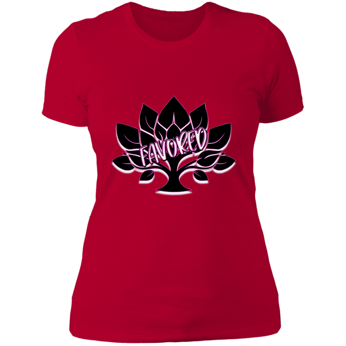 Favored Pink Ladies' Boyfriend T-Shirt