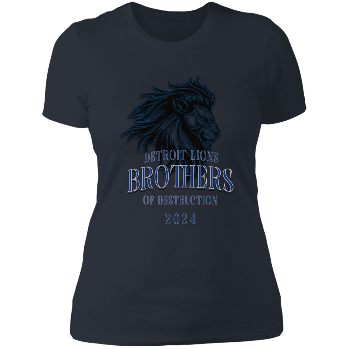 Detroit Lions Brothers of Destruction Ladies' Boyfriend T-Shirt