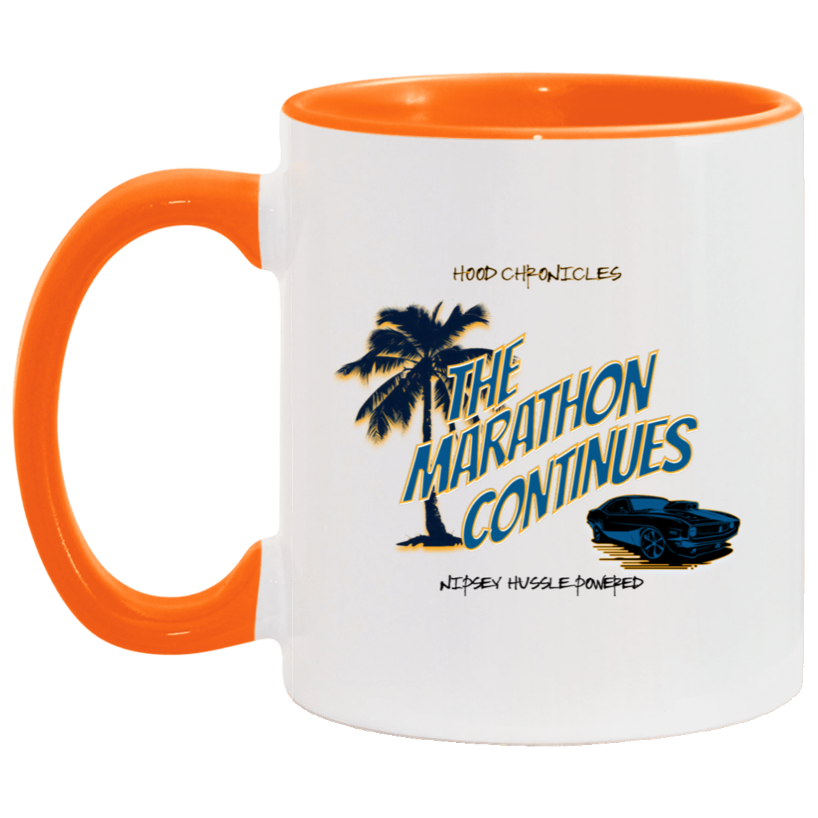 The Marathon Continues 11oz Accent Mug