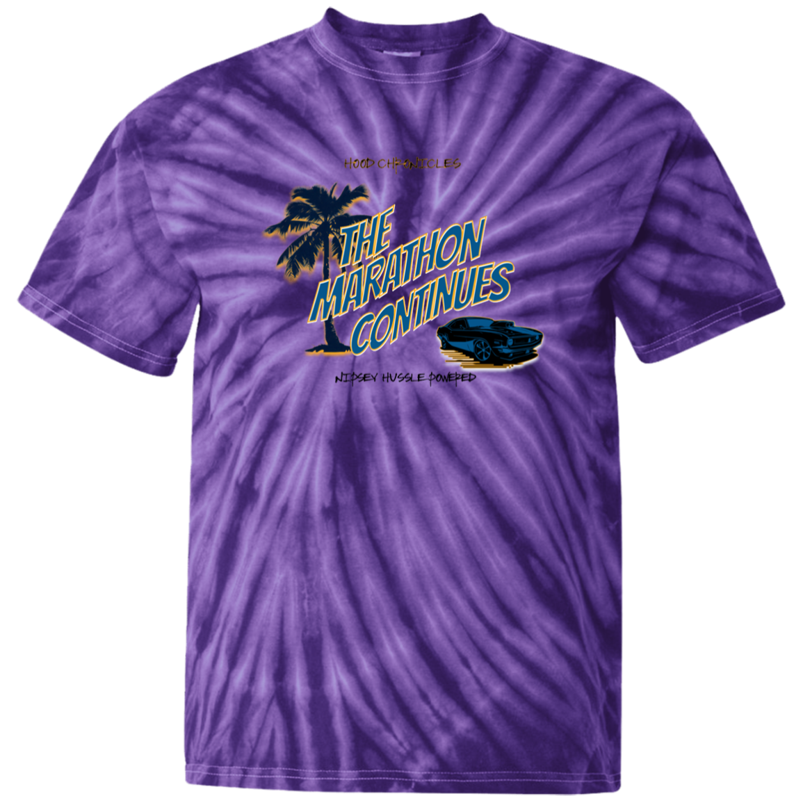 The Marathon Continues 100% Cotton Tie Dye T-Shirt