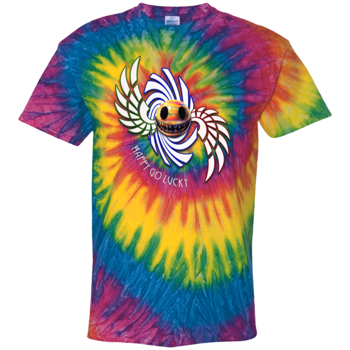 Happy Go Lucky 100% Cotton Tie Dye T-Shirt