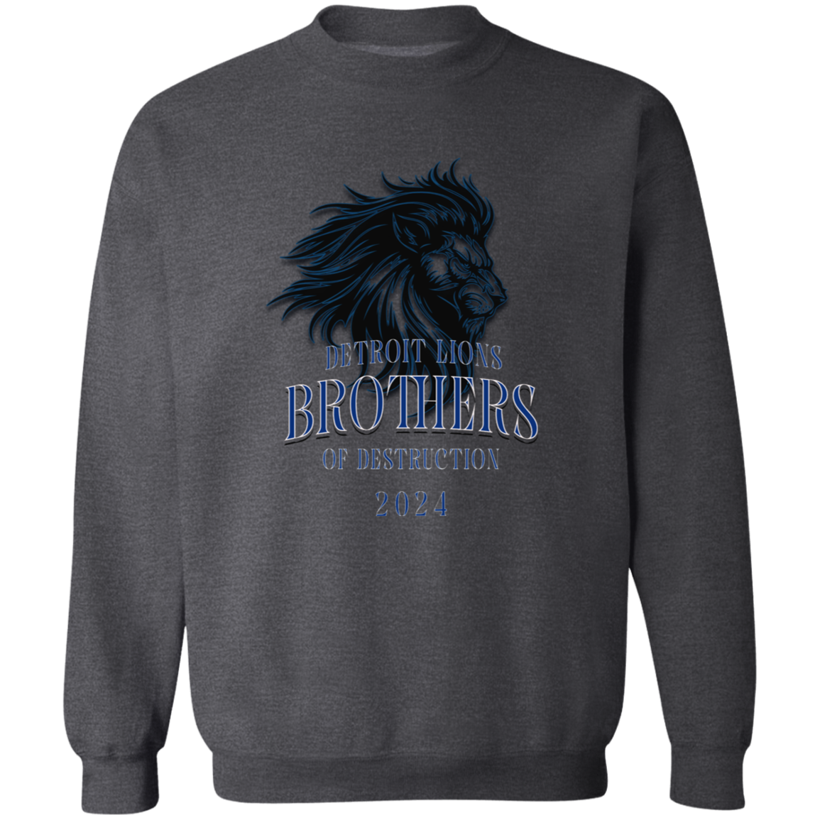 Detroit Lions Brothers of Destruction Gildan Crewneck Pullover Sweatshirt