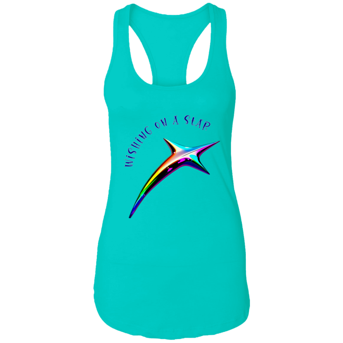 Wishing on a Star Ladies Ideal Racerback Tank