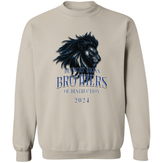 Detroit Lions Brothers of Destruction Gildan Crewneck Pullover Sweatshirt