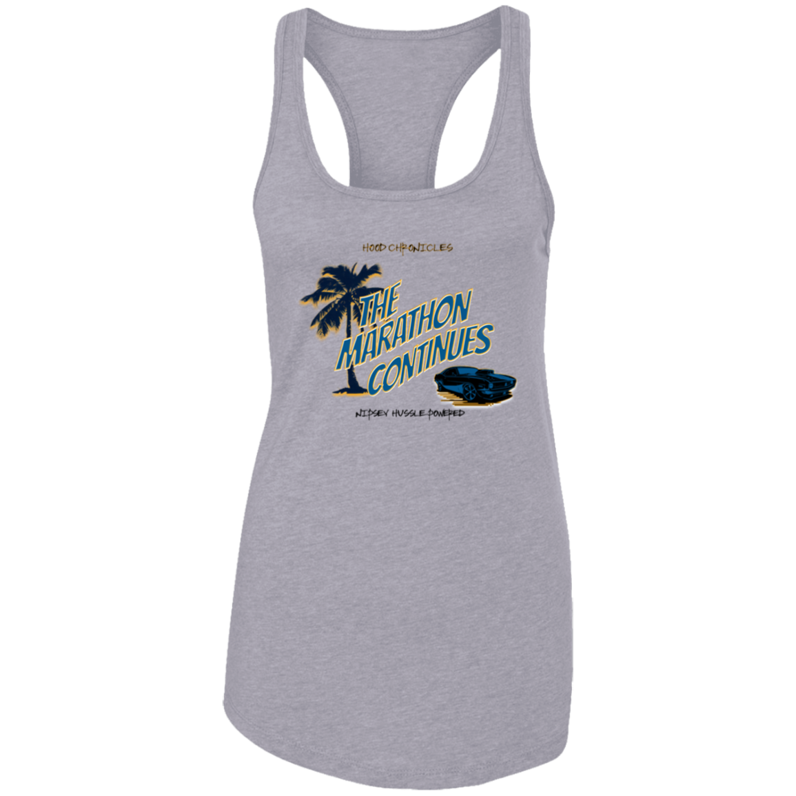 The Marathon Continues Ladies Ideal Racerback Tank