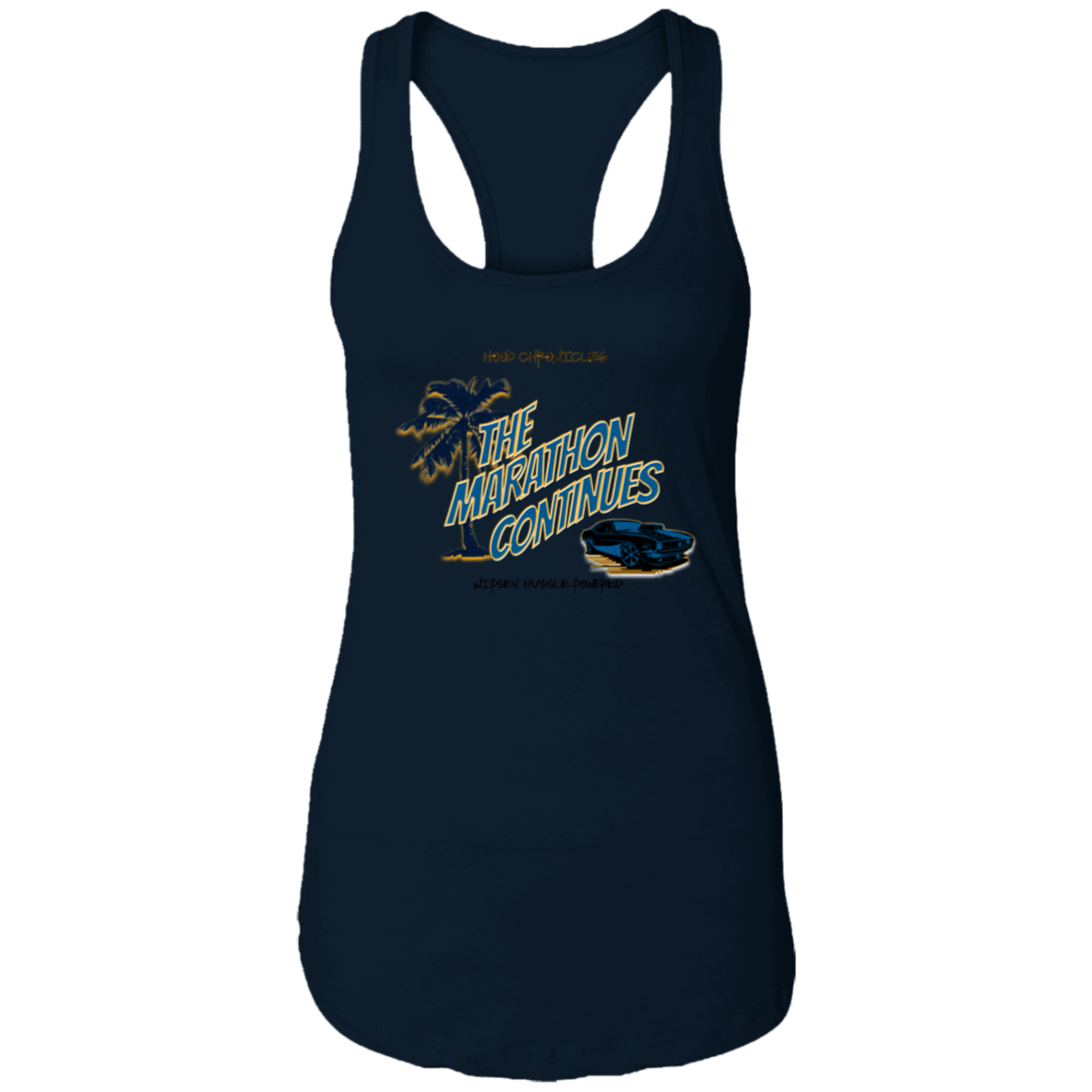 The Marathon Continues Ladies Ideal Racerback Tank