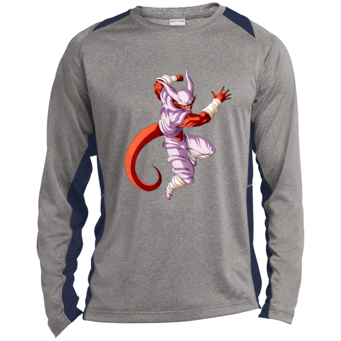 Jenemba DBS Long Sleeve Heather Colorblock Performance Tee